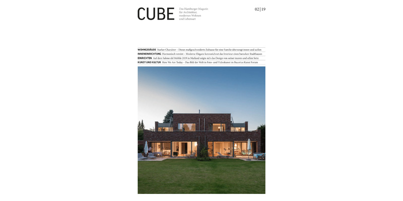 Reimann Architecture Townhouse Cube Magazin 2019