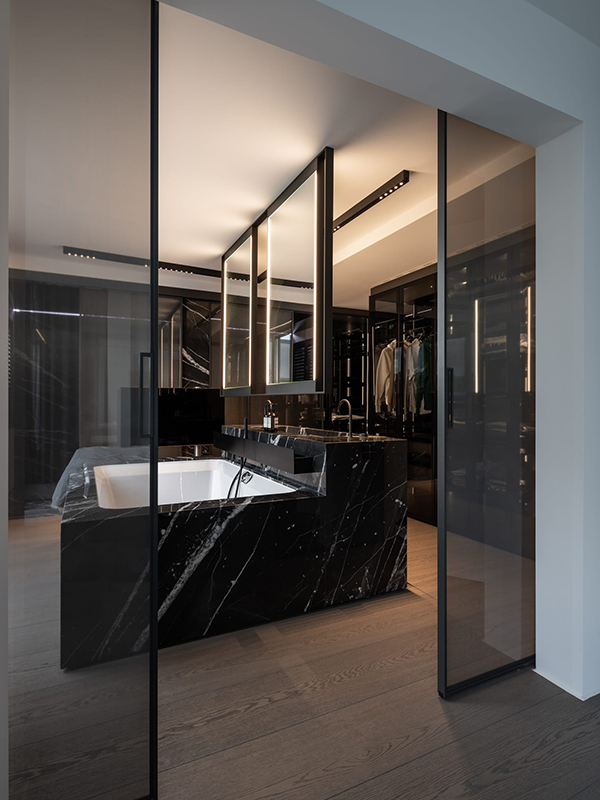Reimann Architecture Bathroom Rimadesio Marble Whirlpool Masterbad